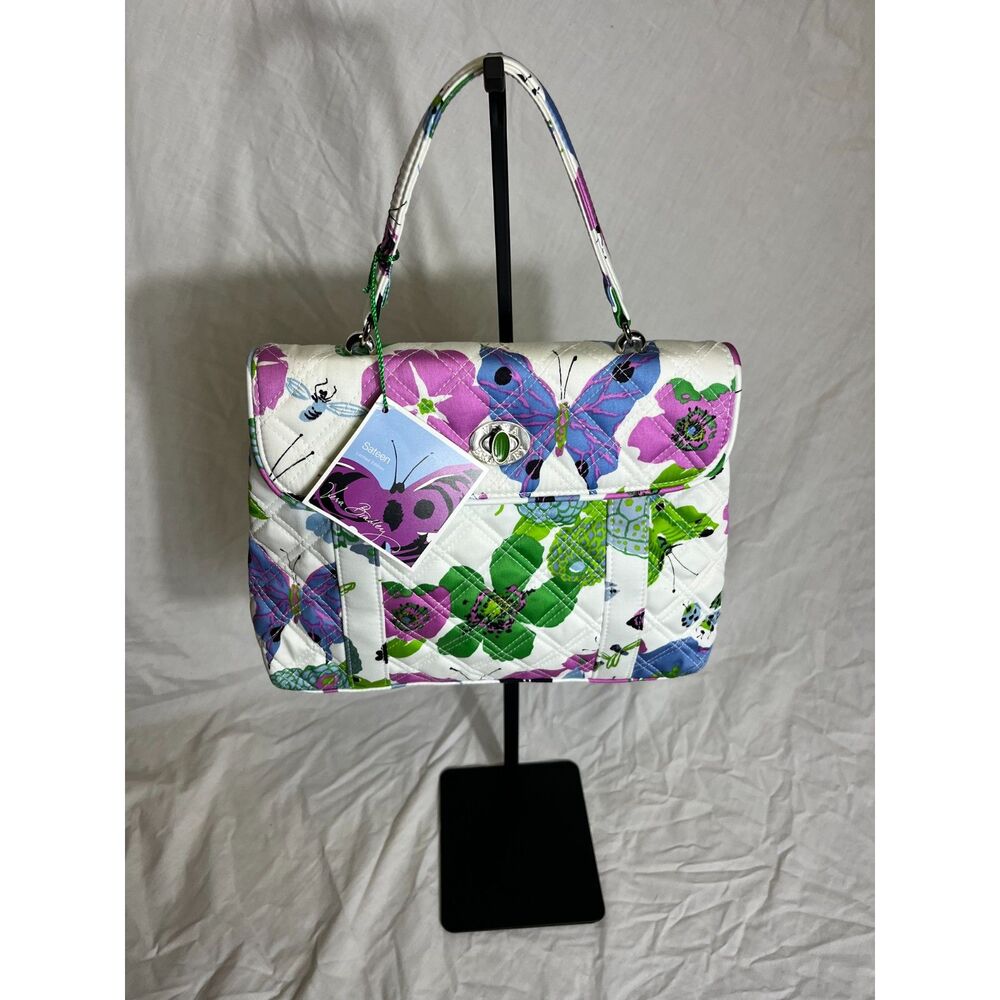 Vera Bradley “Summer Butterflies” Quilted Tote Bag – Vibrant Floral Garden Print